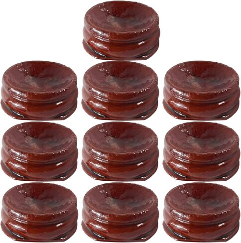 10 قطع من حوامل البيض الخشبية تعرض قاعدة بيضة كروية لديكور حجر الكرة الكريستالية in Kuwait