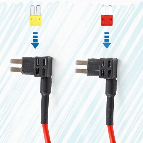 10 Pack 10A 20A Car Add-a-Circuit Fuse Tap Adapter, 12V Tap Fuse Holder for Car RV Camper Trucks Boats（Micro 2 Fuses） in Saudi Arabia