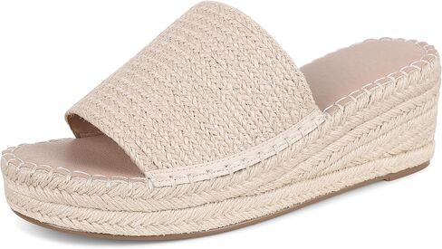 VOMIRA Platform Slides Sandals for Women Breathable Open Toe Cross Strop Slip On Espadrilles Wedge Sandals Summer Sandals in Saudi Arabia