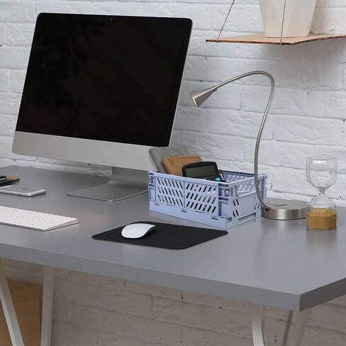 3 قطع من صناديق الباستيل للتخزين، وسلال بلاستيكية للتنظيم، وتكديس سلال تخزين قابلة للطي، ومنظم لغرف النوم والحمام والمكتب ورف درج سطح المكتب - 9.96 × 6.5 × 3.9 بوصة in Kuwait