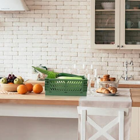 3 قطع من صناديق الباستيل للتخزين، وسلال بلاستيكية للتنظيم، وتكديس سلال تخزين قابلة للطي، ومنظم لغرف النوم والحمام والمكتب ورف درج سطح المكتب - 9.96 × 6.5 × 3.9 بوصة in Kuwait