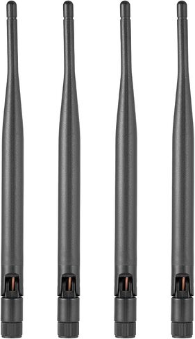 4PCS Dual Band WiFi Antenna 2.4GHz 5GHz 5.8GHz Antenna External RP-SMA Male Antenna 5dBi 19cm/7in for Wireless Router Mobile Hotspot WiFi DVR Recorder Wireless LAN in Kuwait