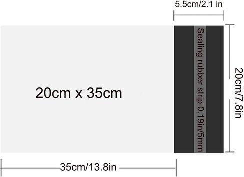 Poly Mailers 7.8x13.8 Inch Black Shipping Bags Thick Mailing Envelopes Self Sealing Adhesive Waterproof and Tear-resistant Postal Mailing Bags, for clothing, books, black 100pcs in Saudi Arabia