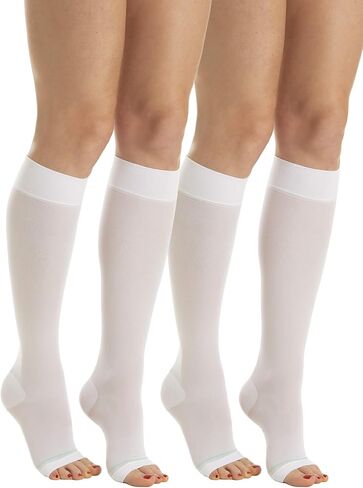 RELAXSAN Antiembolism M0350A Open-toe anti-embolism knee high socks - 18 mmHg, 100% Made in Italy in Saudi Arabia