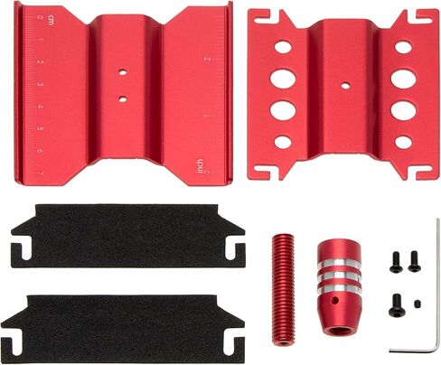 DKKY RC Car Work Stand Work Repair Workstation 360 درجة دوران رفع أقل مع صينية لولبية لـ Traxxas TRX4M Axial SCX24 FCX24 Arrma Redcat Losi RC Crawler Truck Buggy (أسود) in Saudi Arabia