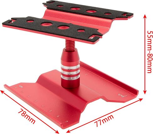 DKKY RC Car Work Stand Work Repair Workstation 360 درجة دوران رفع أقل مع صينية لولبية لـ Traxxas TRX4M Axial SCX24 FCX24 Arrma Redcat Losi RC Crawler Truck Buggy (أسود) in Saudi Arabia