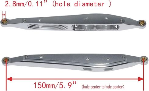 Upgrade for Axial 1/10 RBX10 Ryft 4WD Scale Rock Bouncer Aluminum Alloy Rear Trailing Arm for Crawler Car Parts Modification Kits 2Pcs(Silver) in Saudi Arabia