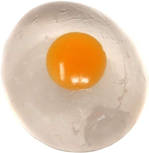 The Dreidel Company Easter Sticky Egg Splat, Gooey, Flexible, and Durable Squishy Toys (Clear, 6-Pack) in Saudi Arabia