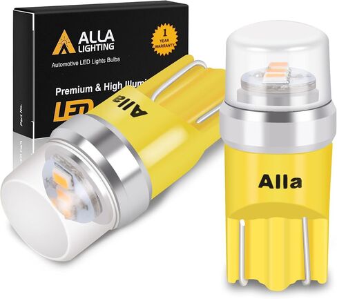 Alla Lighting Mini T10 168/194 LED Bulbs Advanced 12V License, Interior, Map, Dome, Trunk Cargo, Step Lights W5W 2825 175 158 for Auto Cars, Trucks (6000K Xenon White) in Saudi Arabia