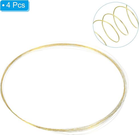 PATIKIL Half Hard Brass Wire, 4Pcs 32Gauge/0.2mm Diameter 10m/32.8ft Pure Craft Wire for Jewelry Making Beading Garden Plants in Saudi Arabia