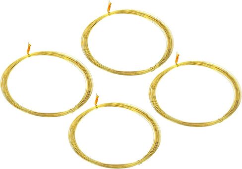 PATIKIL Half Hard Brass Wire, 4Pcs 32Gauge/0.2mm Diameter 10m/32.8ft Pure Craft Wire for Jewelry Making Beading Garden Plants in Saudi Arabia