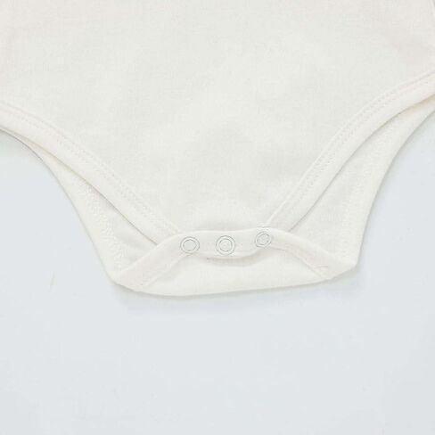 A & V Unisex Baby Boys Girls 100% Cotton Polo Bodysuit with Cute Bear Embroidery in Saudi Arabia