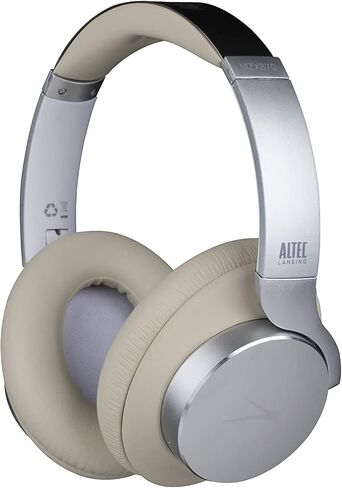 Altec Lansing Comfort Q+ Bluetooth Headphones, Active Noise Cancellation, Comfortable, Quite, Noise Cancelling Headphone, Up to 26 Hours of Playtime, 30 Ft. Wireless Range, White/Cream in Saudi Arabia