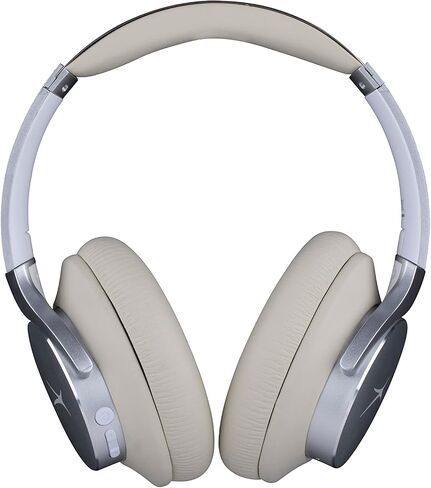 Altec Lansing Comfort Q+ Bluetooth Headphones, Active Noise Cancellation, Comfortable, Quite, Noise Cancelling Headphone, Up to 26 Hours of Playtime, 30 Ft. Wireless Range, White/Cream in Saudi Arabia