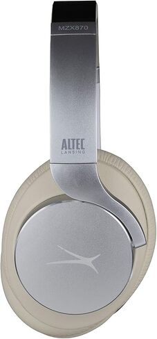 Altec Lansing Comfort Q+ Bluetooth Headphones, Active Noise Cancellation, Comfortable, Quite, Noise Cancelling Headphone, Up to 26 Hours of Playtime, 30 Ft. Wireless Range, White/Cream in Saudi Arabia