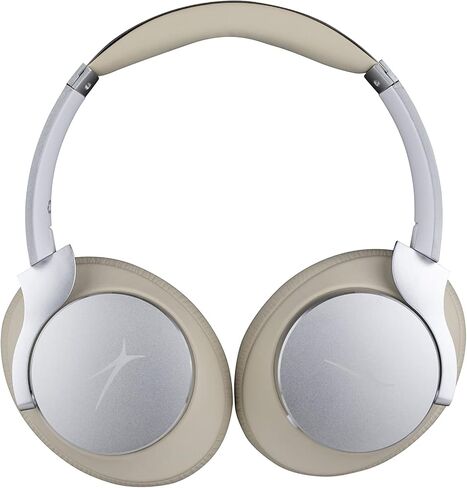 Altec Lansing Comfort Q+ Bluetooth Headphones, Active Noise Cancellation, Comfortable, Quite, Noise Cancelling Headphone, Up to 26 Hours of Playtime, 30 Ft. Wireless Range, White/Cream in Saudi Arabia