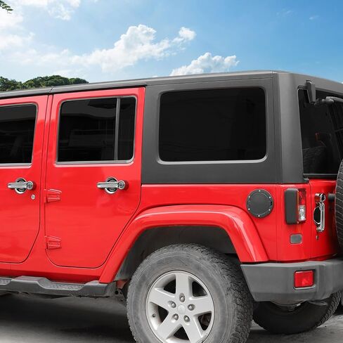 Hoolcar Exterior Door Handle Cover Tailgate Handle Cover Recess Guard Compatible with 2007-2017 Jeep Wrangler JK JKU Sports Sahara Freedom Rubicon Unlimited, Black, 15PCs in Saudi Arabia