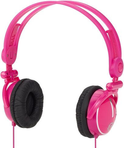 Kidz Gear Fold-Flat Travel Headphones - Pink in Saudi Arabia