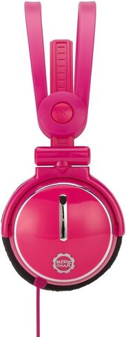 Kidz Gear Fold-Flat Travel Headphones - Pink in Saudi Arabia