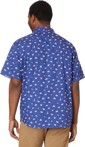 Johnston & Murphy Men's Short Sleeve Sushi Print Shirt in Saudi Arabia