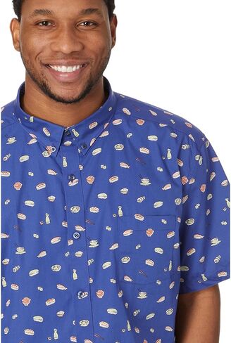 Johnston & Murphy Men's Short Sleeve Sushi Print Shirt in Saudi Arabia