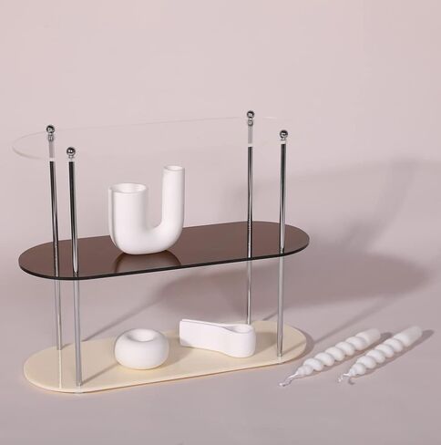 Modern Candle Holders for Table Centerpiece, Aesthetic Candlestick Holders, White Ceramic Taper Candle Sticks Holder Decor Set of 3 for Table Centerpiece Fireplace, Decorative Candle Holders in Saudi Arabia