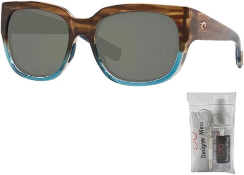 Costa Del Mar Women's Waterwoman Pillow Sunglasses With Designer iWear Eyewear Care Kit in Saudi Arabia