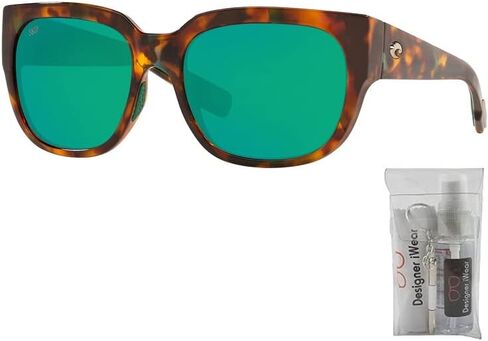 Costa Del Mar Women's Waterwoman Pillow Sunglasses With Designer iWear Eyewear Care Kit in Saudi Arabia