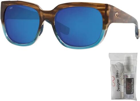 Costa Del Mar Women's Waterwoman Pillow Sunglasses With Designer iWear Eyewear Care Kit in Saudi Arabia