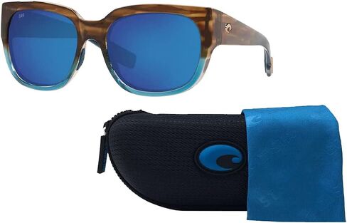 Costa Del Mar Women's Waterwoman Pillow Sunglasses With Designer iWear Eyewear Care Kit in Saudi Arabia