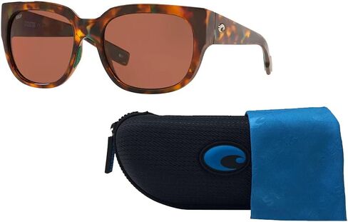 Costa Del Mar Women's Waterwoman Pillow Sunglasses With Designer iWear Eyewear Care Kit in Saudi Arabia