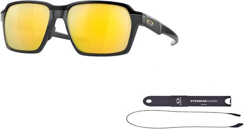 Oakley Parlay OO4143 Sunglasses for Men + BUNDLE Accessory Leash + BUNDLE with Designer iWear Care Kit in Saudi Arabia