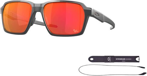 Oakley Parlay OO4143 Sunglasses for Men + BUNDLE Accessory Leash + BUNDLE with Designer iWear Care Kit in Saudi Arabia