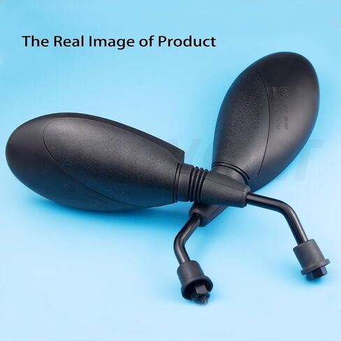 Motorcycle GY6 Scooter Rearview Mirrors 8mm Replacement Parts Fits for Motorcycle Scooter Moped Dirt Bike Bicycle Cruiser Coolster Snowmobile ATV TaoTao Znen Lance Peace JCL Roketa Etc. in Saudi Arabia
