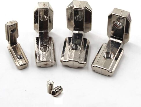 2020 Corner Bracket T Slot Corner Connector L-Shape Corner Joint Bracket for European Standard Aluminum Profile Come with Screws (Pack of 10) in Saudi Arabia