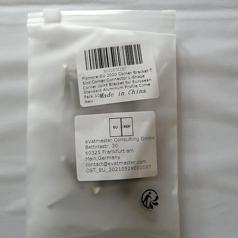 2020 Corner Bracket T Slot Corner Connector L-Shape Corner Joint Bracket for European Standard Aluminum Profile Come with Screws (Pack of 10) in Saudi Arabia