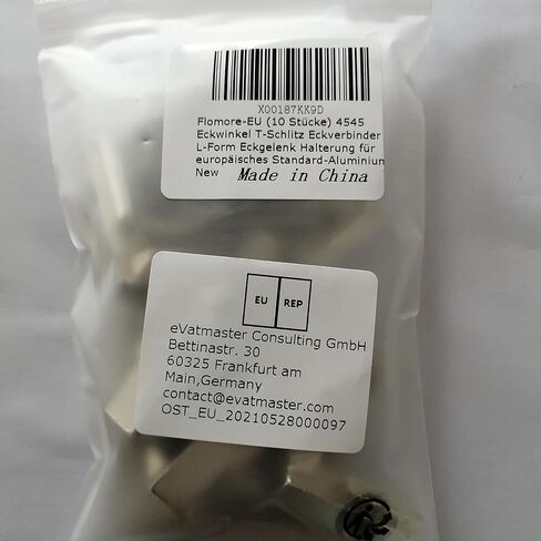 2020 Corner Bracket T Slot Corner Connector L-Shape Corner Joint Bracket for European Standard Aluminum Profile Come with Screws (Pack of 10) in Saudi Arabia