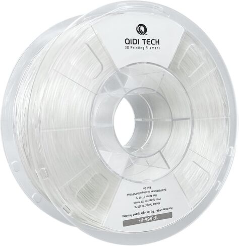 R QIDI TECHNOLOGY TPU 95A خيوط عالية التدفق 1.75 مم، TPU95A-HF خيوط طابعة ثلاثية الأبعاد مرنة تناسب معظم طابعات FDM ثلاثية الأبعاد، مرونة عالية، مناسبة للطباعة عالية السرعة، بكرة 1 كجم، أسود in Kuwait