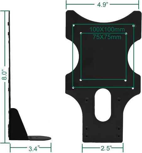 WALI Mount Adapter Bracket for Samsung Monitors S20C300BL, PX2370, S23C350H, and S24B300EL (VSA001), 1 Pack, Black in Saudi Arabia
