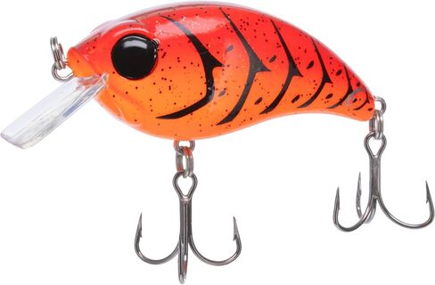 طعم صيد السمك من بيل لويس ATV Squarebill Crankbait نابض بالحياة في المياه العذبة والمياه المالحة 2.5 مع خطافات ذات قبضة ثلاثية من Mustad in Kuwait