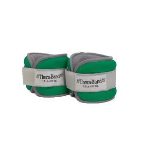 THERABAND Ankle Weights, Comfort Fit Wrist & Ankle Cuff Weight Set, Adjustable Walking Weights for Cardio, Home Workout, Ankle Strengthening & Physical Therapy, Blue, 2.5 lb. Each, Set of 2, 5 Pounds