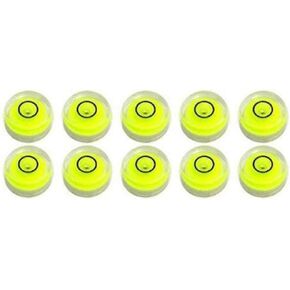 10 Pack Bubble Spirit Level Degree Mark, 10x6mm Circular Bullseye Level Measuring Instruments Spirit Level, Use for Tripod, Phonograph, Turntable (10x6mm)
