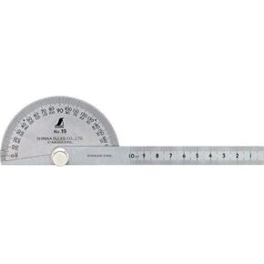 Shinwa Sokutei 62995 Mini Protractor, Silver
