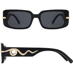 Trendy Snake Sunglasses for Women and Men Retro Rectangle Sunnies AP3672