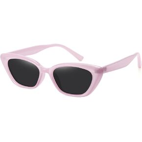 WOWSUN Cat Eye Sunglasses Womens Retro Narrow Trendy Polarized Sunglasses