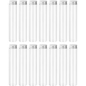 40ml Glass vials 30pcs,With aluminum screw cap30pcs Clear Glass Bottles