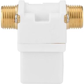 Solenoid Valve DC 12V, 1/2 N/C Electric Solenoid Valve Normally Closed, Professional Brass Water Valve One Way for Solar Water Heater Garden Spray Irrigation