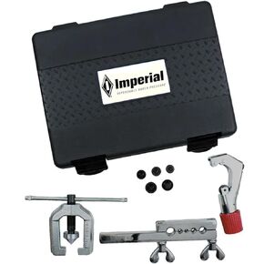 Imperial Tools 45-Degree Double Flaring Tool Set with Tubing Cutter, Compatible with MATCO Tools DFK93