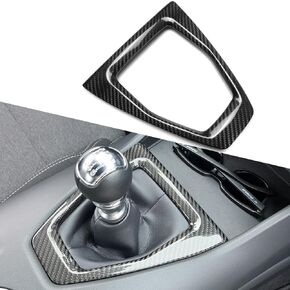 MT Shift Knob Surround Trim Cover for Mustang GT GT4 Dark Horse R 2024,Genuine Carbon Fiber Manual Transmission Control Panel,Gear Shift Cover MT Only