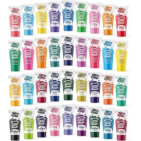Tub Works® Bathtub Finger Paint Soap, 36 Pack | Non-Toxic, Washable Bath Paint for Toddlers & Kids Bath | Ideal Toddler Bath Toys for Creative Play | Classic, Pastel, Neon & Sparkling Bath Colors